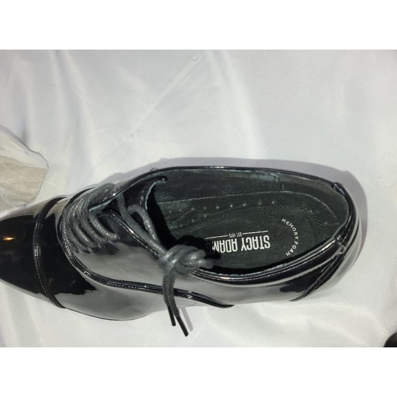 STACY ADAMS Gala Cap Toe Oxford Men's Shoes Size 10w Stylish Shiny NWOT - Picture 5 of 5